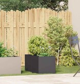 VidaXL Plantenbak 40x80x40 cm koudgewalst staal zwart