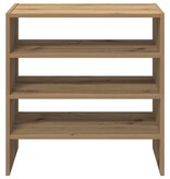 VidaXL Schoenenrekken 2 st stapelbaar 60x30x30,5 cm artisanaal eiken