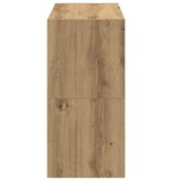 VidaXL Schoenenrekken 2 st stapelbaar 60x30x30,5 cm artisanaal eiken