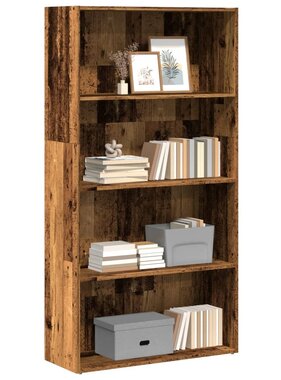 VidaXL Boekenkast 80x30x152 cm bewerkt hout oud houtkleurig