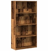 VidaXL Boekenkast 80x30x152 cm bewerkt hout oud houtkleurig