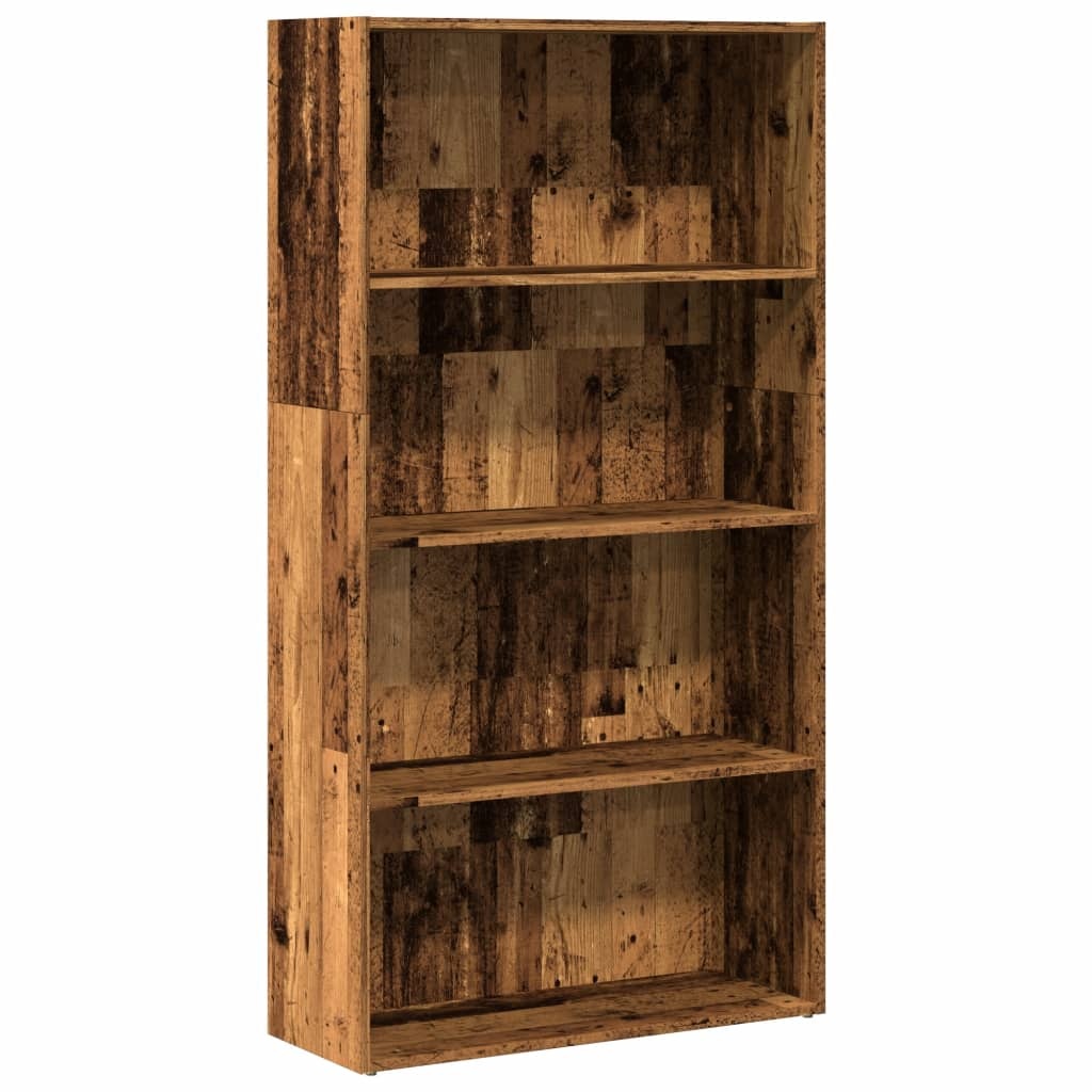 VidaXL Boekenkast 80x30x152 cm bewerkt hout oud houtkleurig