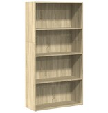 VidaXL Boekenkast 80x30x152 cm bewerkt hout sonoma eikenkleurig