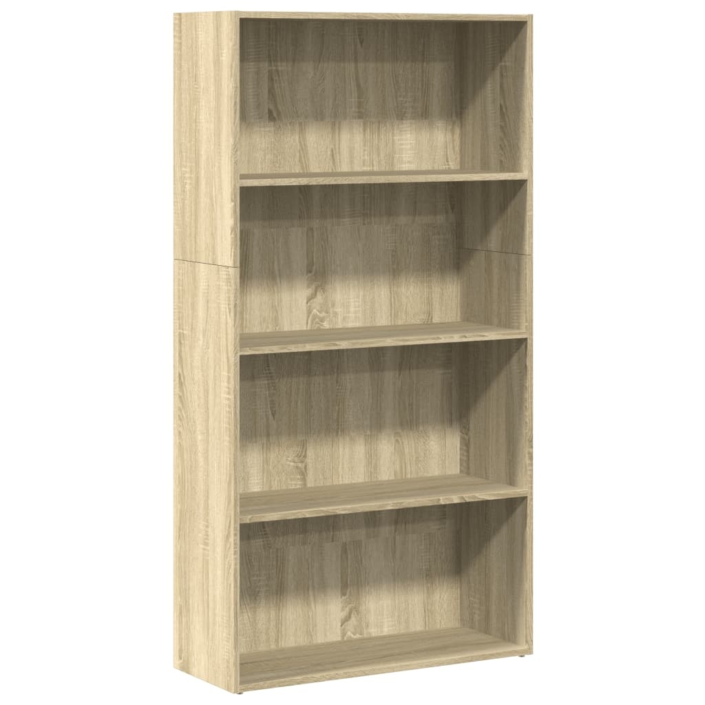 VidaXL Boekenkast 80x30x152 cm bewerkt hout sonoma eikenkleurig