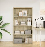 VidaXL Boekenkast 80x30x152 cm bewerkt hout sonoma eikenkleurig