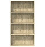 VidaXL Boekenkast 80x30x152 cm bewerkt hout sonoma eikenkleurig