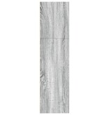 VidaXL Boekenkast 80x30x114 cm bewerkt hout grijs sonoma eikenkleurig
