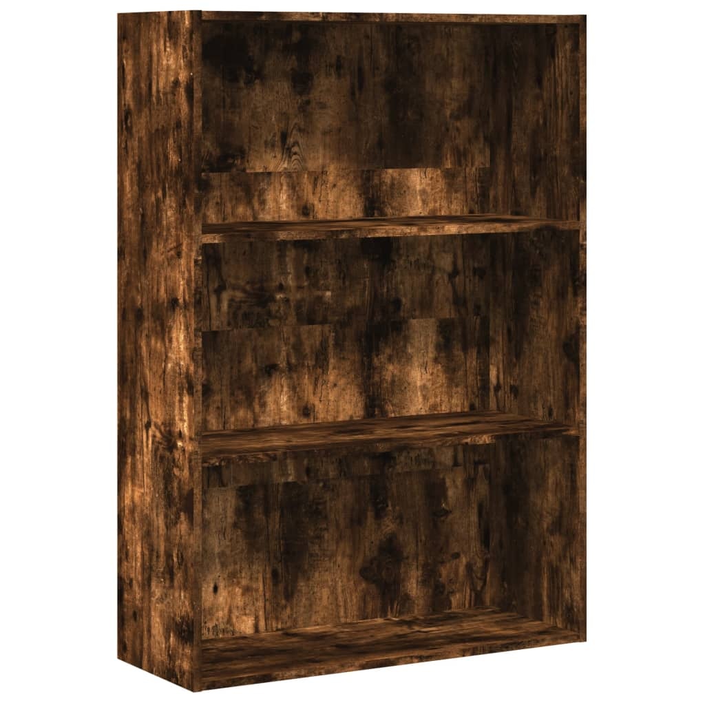 VidaXL Boekenkast 80x30x114 cm bewerkt hout gerookt eikenkleurig