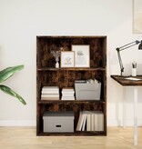 VidaXL Boekenkast 80x30x114 cm bewerkt hout gerookt eikenkleurig