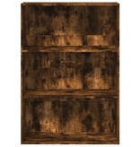 VidaXL Boekenkast 80x30x114 cm bewerkt hout gerookt eikenkleurig