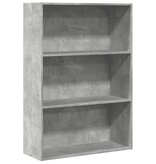 VidaXL Boekenkast 80x30x114 cm bewerkt hout betongrijs