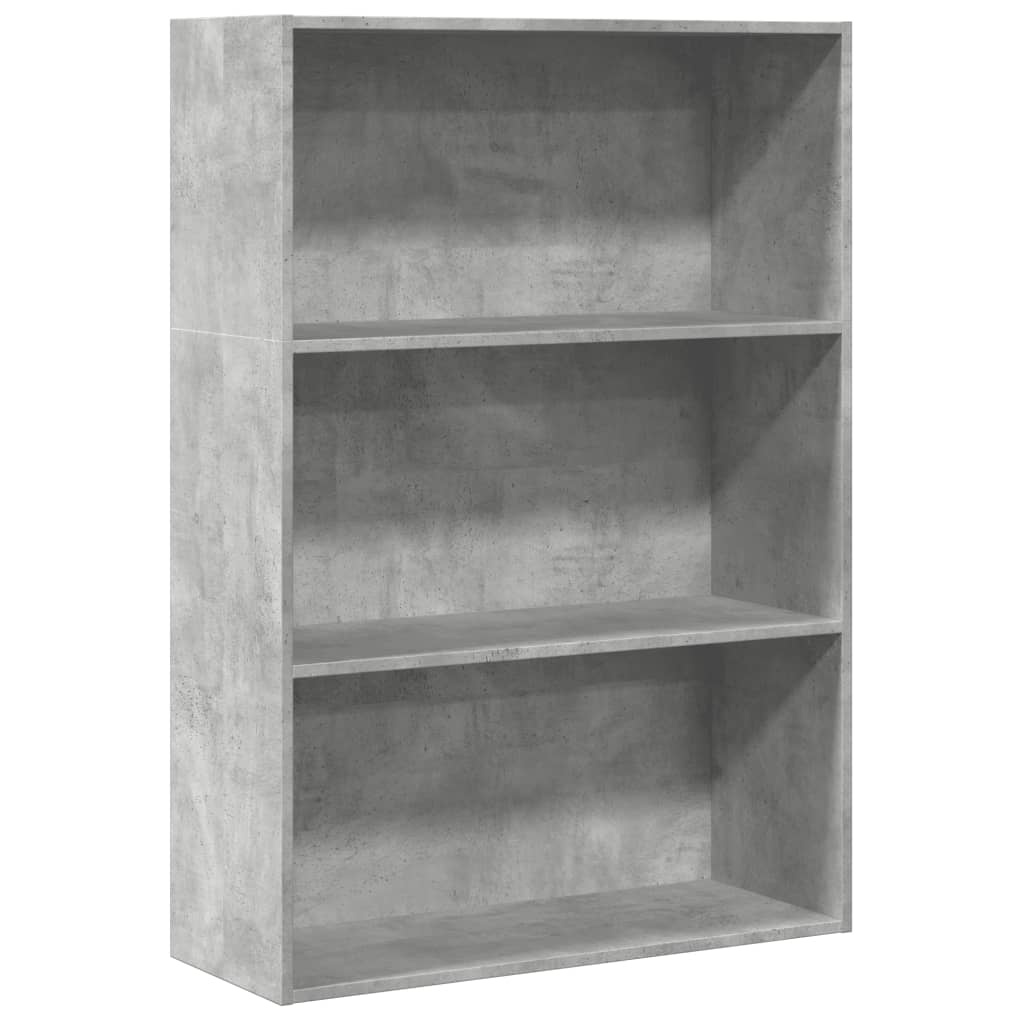 VidaXL Boekenkast 80x30x114 cm bewerkt hout betongrijs