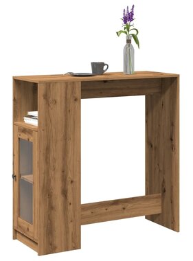 VidaXL Bartafel met rekken 101x40x103,5 cm hout artisanaal eikenkleur