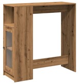 VidaXL Bartafel met rekken 101x40x103,5 cm hout artisanaal eikenkleur