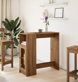 VidaXL Bartafel met rekken 101x40x103,5 cm hout artisanaal eikenkleur