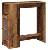 VidaXL Bartafel met rekken 101x40x103,5 cm bewerkt hout oud houtkleur
