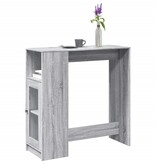 VidaXL Bartafel met rekken 101x40x103,5 cm bewerkt hout grijs sonoma