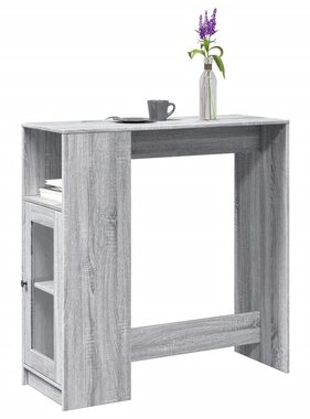 VidaXL Bartafel met rekken 101x40x103,5 cm bewerkt hout grijs sonoma