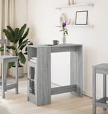VidaXL Bartafel met rekken 101x40x103,5 cm bewerkt hout grijs sonoma