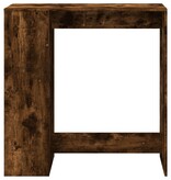 VidaXL Bartafel met rekken 101x40x103,5 cm bewerkt hout gerookt eiken