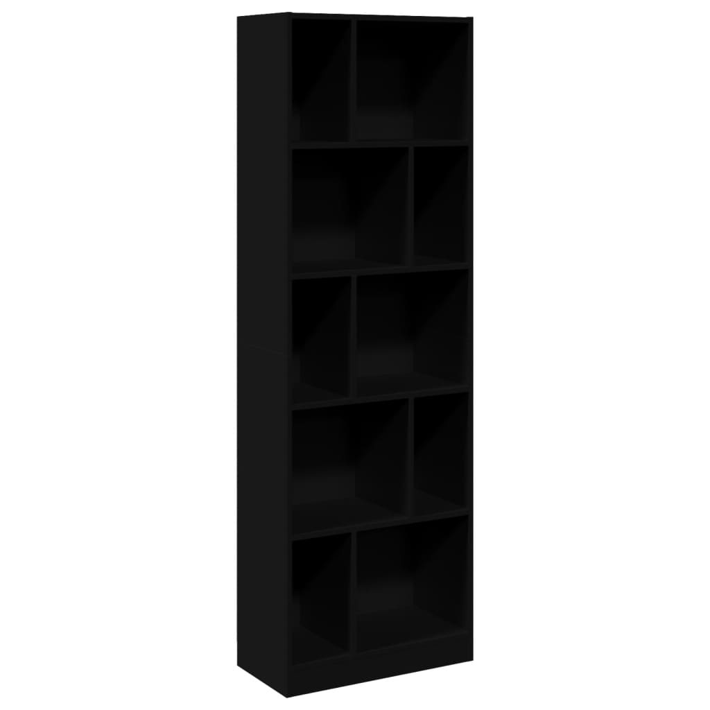 VidaXL Boekenkast 57x28,5x174 cm bewerkt hout zwart