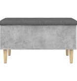 VidaXL Opbergbankje 82x42x46 cm bewerkt hout betongrijs