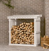 VidaXL Haardhoutrek 108x64,5x109 cm massief grenenhout wit