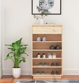 VidaXL Schoenenkast 60x34x105 cm massief grenenhout