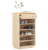 VidaXL Schoenenkast 60x34x105 cm massief grenenhout