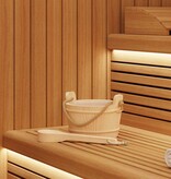 VidaXL Sauna Emmer 2 pcs Bruin Massief Vurenhout en Hennep