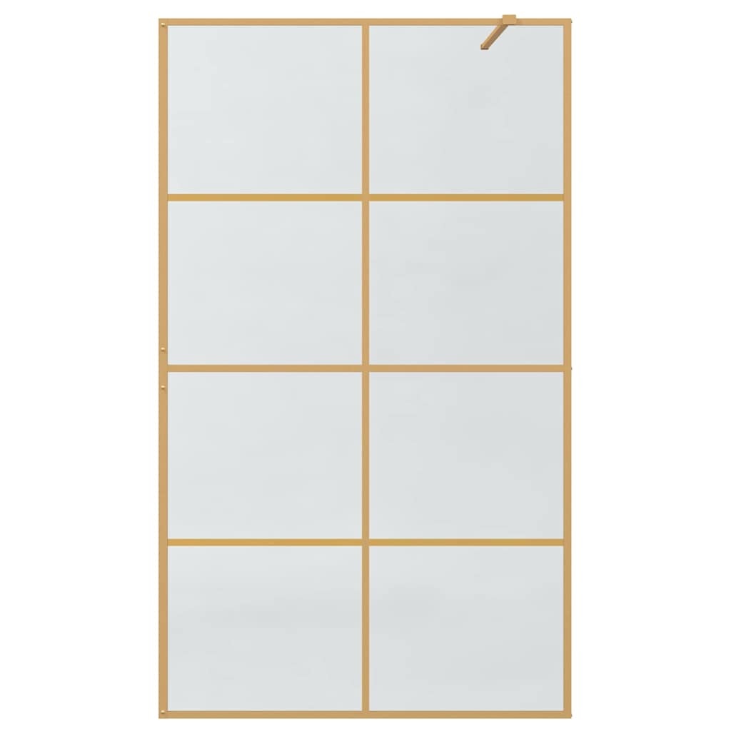 VidaXL Inloop Douche Wand Goud 115 x 195 cm gehard glas