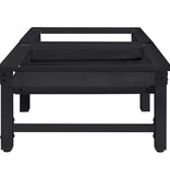 VidaXL Wasmachine Pedestal 2 pcs Zwart 64 x 55 x 32.5 cm Staal