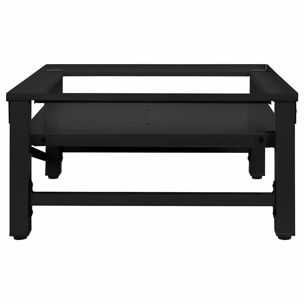 VidaXL Wasmachine Pedestal Zwart 64 x 55 x 32.5 cm Staal