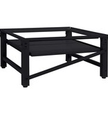 VidaXL Wasmachine Pedestal Zwart 64 x 55 x 32.5 cm Staal