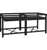 VidaXL Wasmachine Pedestal 2 pcs Zwart 64 x 55 x 32.5 cm Staal