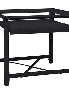 VidaXL Wasmachine Pedestal Zwart 64 x 55 x 32.5 cm Staal