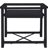 VidaXL Wasmachine Pedestal Zwart 64 x 55 x 32.5 cm Staal