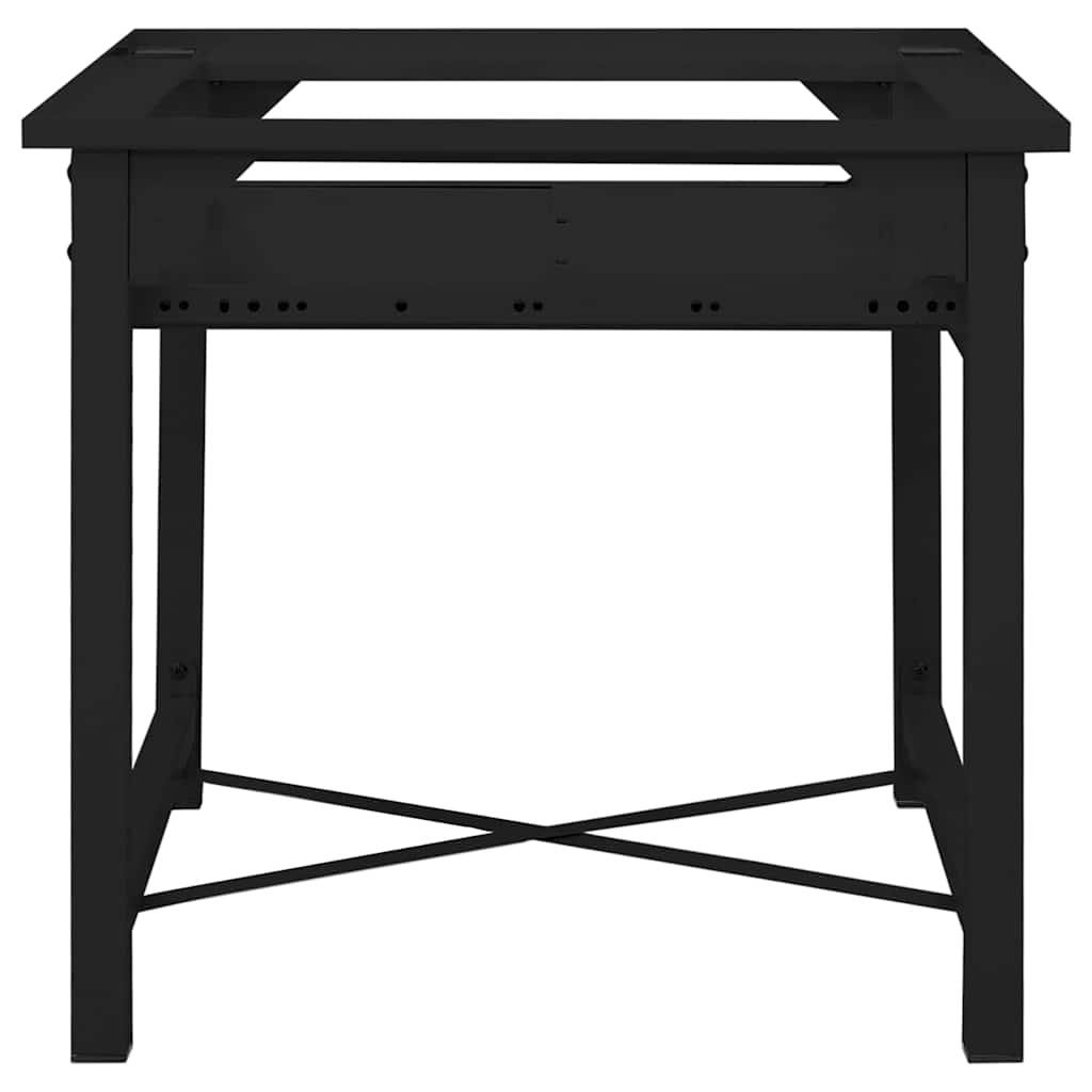 VidaXL Wasmachine Pedestal Zwart 64 x 55 x 32.5 cm Staal