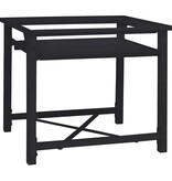 VidaXL Wasmachine Pedestal Zwart 64 x 55 x 32.5 cm Staal