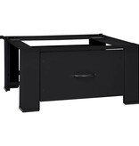VidaXL Wasmachine Pedestal Zwart 64 x 55 x 32.5 cm Staal