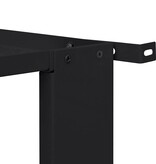 VidaXL Wasmachine Pedestal 2 pcs Zwart 64 x 55 x 32.5 cm Staal