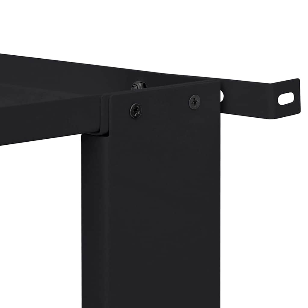 VidaXL Wasmachine Pedestal 2 pcs Zwart 64 x 55 x 32.5 cm Staal