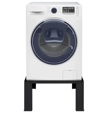 VidaXL Wasmachine Pedestal Zwart 64 x 55 x 32.5 cm Staal