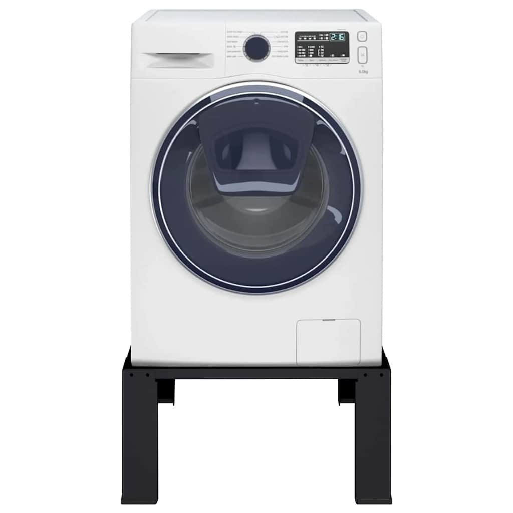VidaXL Wasmachine Pedestal Zwart 64 x 55 x 32.5 cm Staal