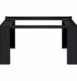 VidaXL Wasmachine Pedestal Zwart 64 x 55 x 32.5 cm Staal