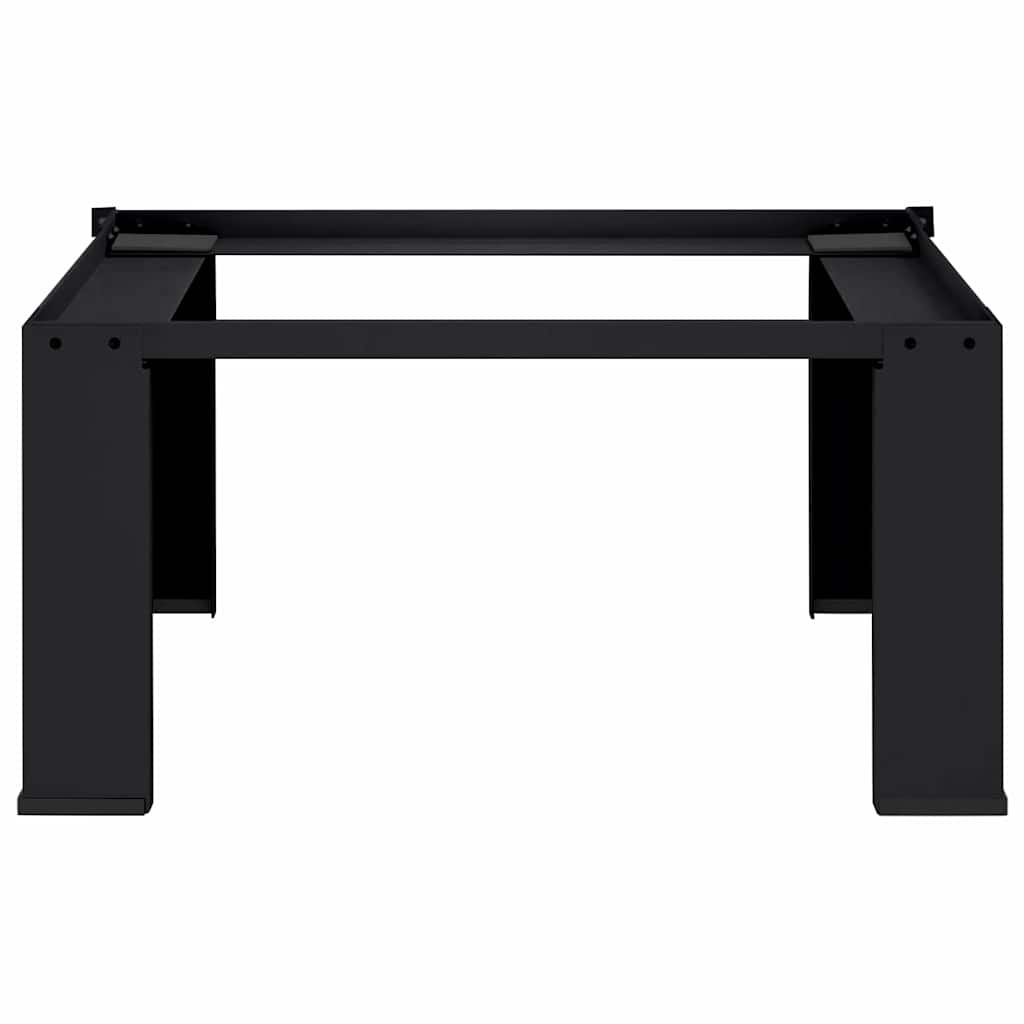 VidaXL Wasmachine Pedestal Zwart 64 x 55 x 32.5 cm Staal