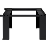 VidaXL Wasmachine Pedestal Zwart 64 x 55 x 32.5 cm Staal