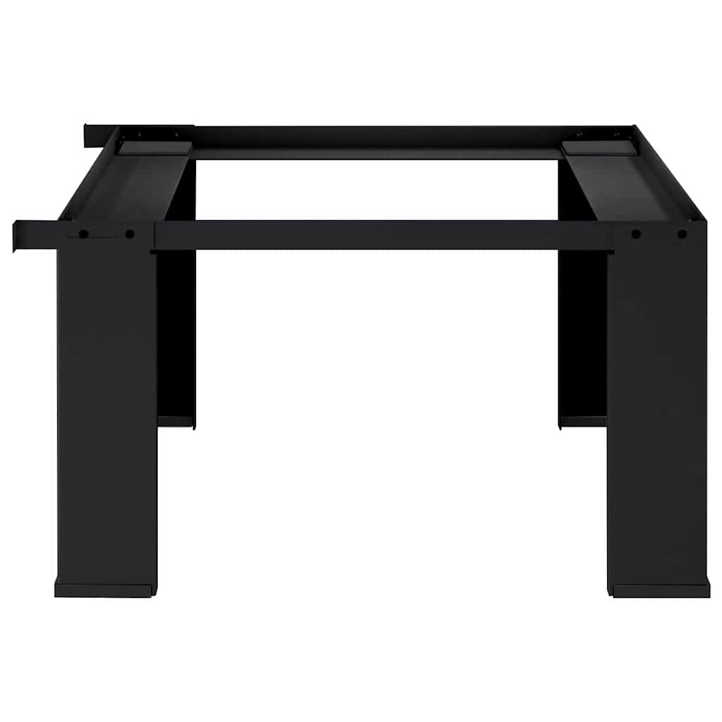 VidaXL Wasmachine Pedestal Zwart 64 x 55 x 32.5 cm Staal