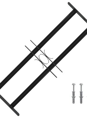 VidaXL Raam Rooster Zwart 76 x 30 cm Gepoedercoat staal