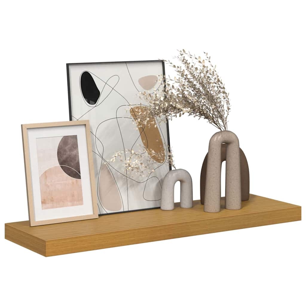 VidaXL Wandplank Wandgemonteerd Beige 90 x 23,5 x 4 cm Bewerkt hout